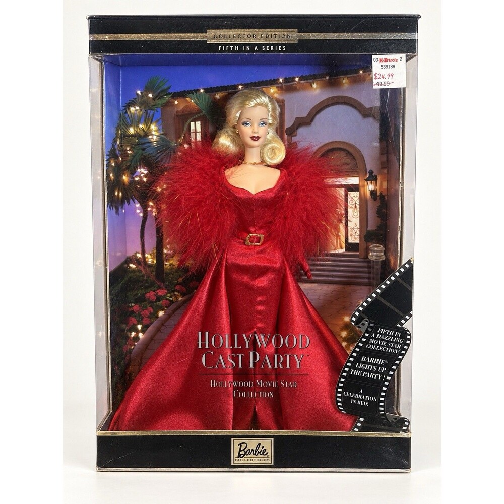 Barbie Hollywood Cast Party Collector Edition 2001 Red Gown Doll NRFB 5th #50825